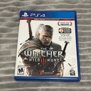 NWOT The Witcher 3: Wild Hunt Ps4 Game CD
